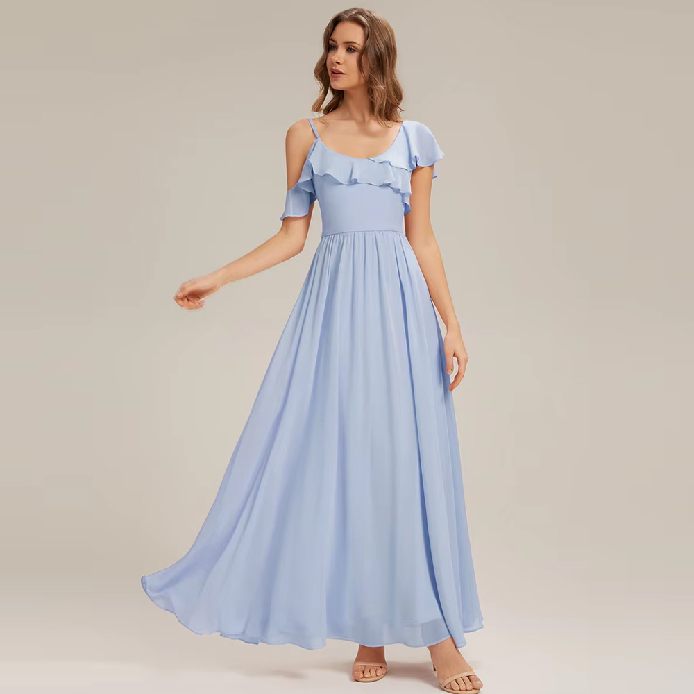 Embroidery Flower Pattern - BAZIIINGAAA Party Dress Volume Short Sleeve