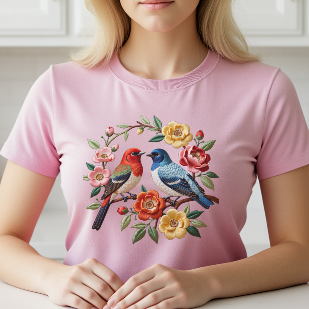 Embroidery Motif - 1 Piece of Bird Pattern Clothing