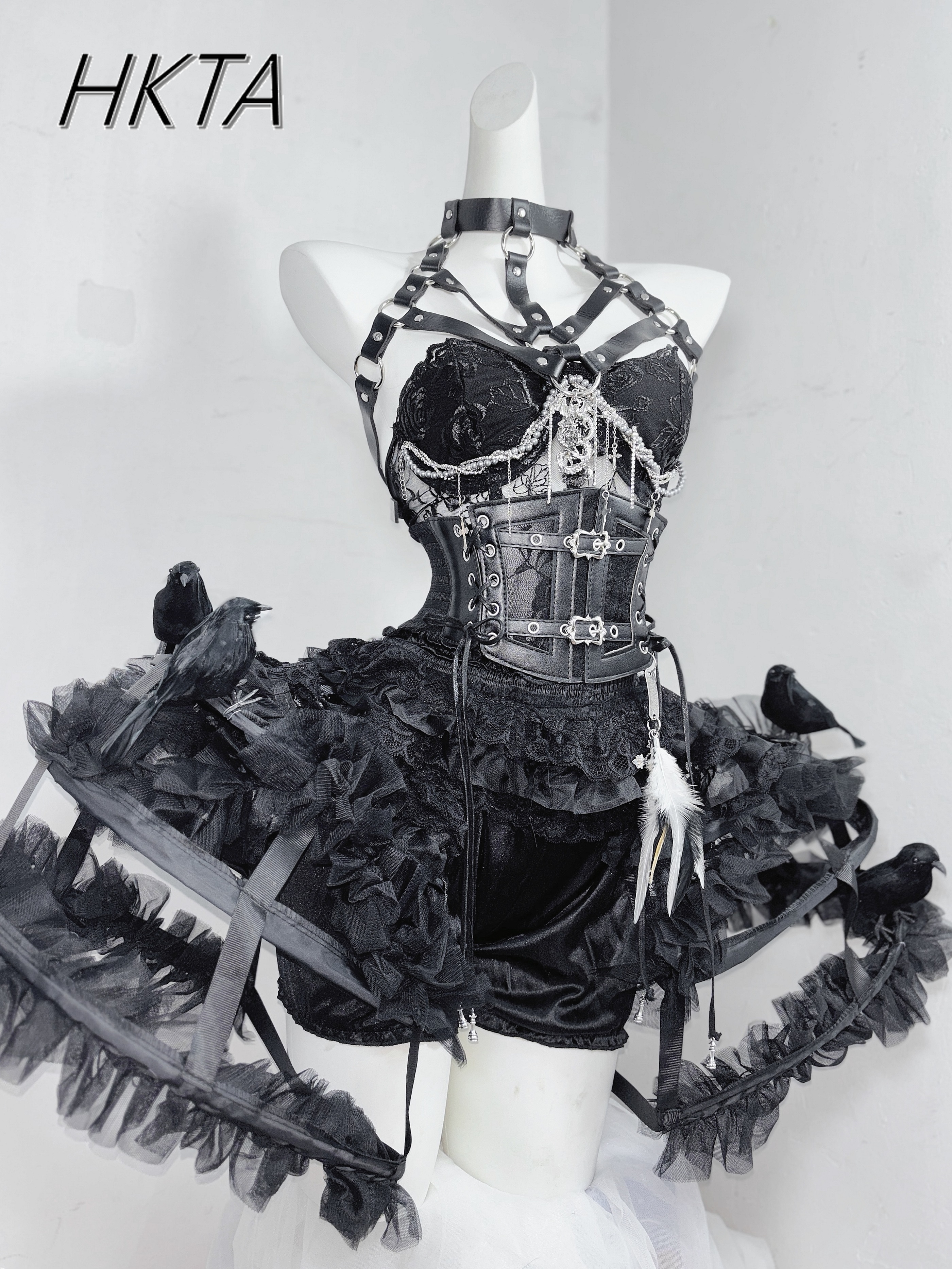 Embroidery Gothic - Dark Style Goth Metal Chain Waist