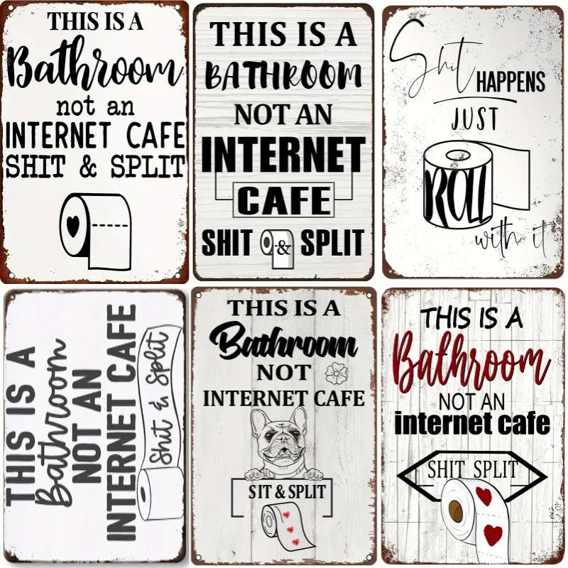 Embroidery Water - Funny Word Bathroom Decor Waring Sign