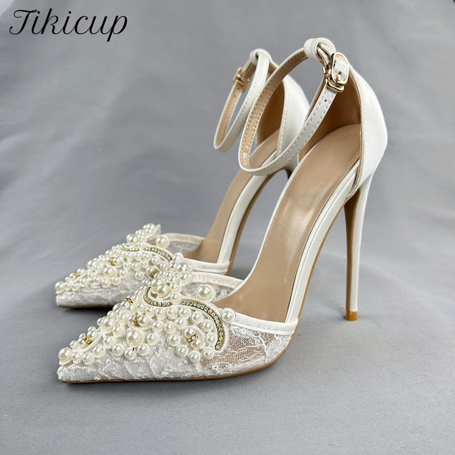 Embroidery White - New Luxury Pearl Lace Women Sexy