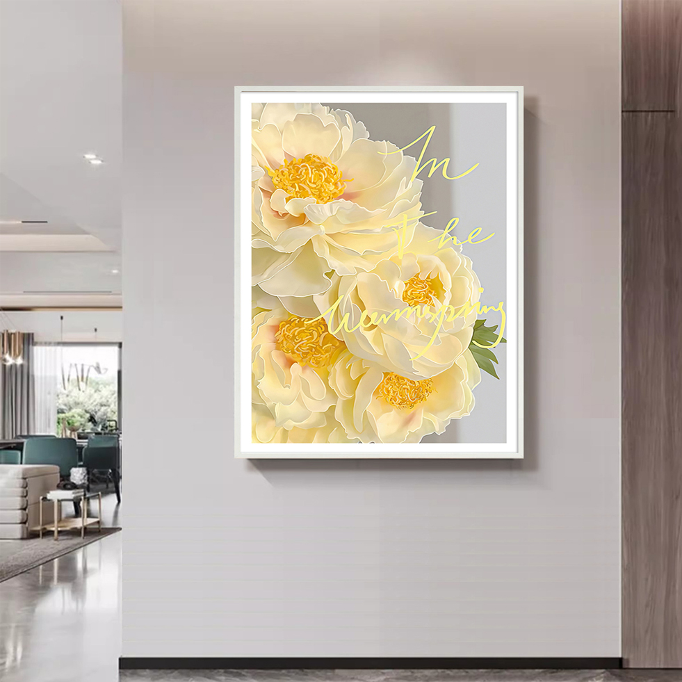 Yellow Peony Cross Stitch Kit  - огляд і ціна Embroidery Yellow
