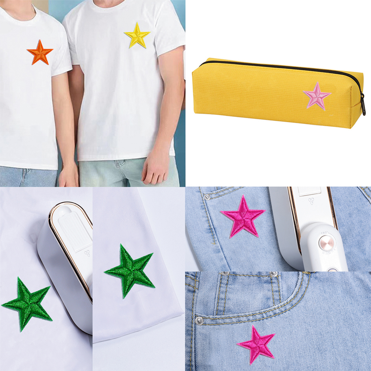 10pcs Small Mini Star Embroide - огляд і ціна Embroidery Gold