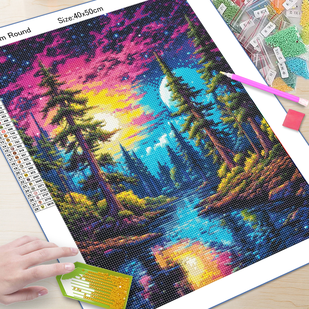 unframe 5D Diamond Art Paintin - огляд і ціна Embroidery Kit Set