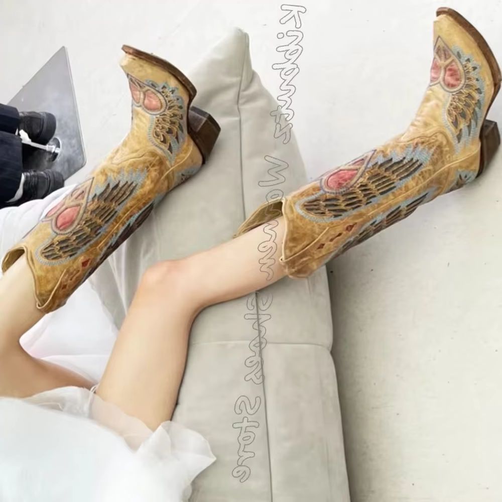 Embroidered Cowboy Western Boo - огляд і ціна Embroidery Shoes