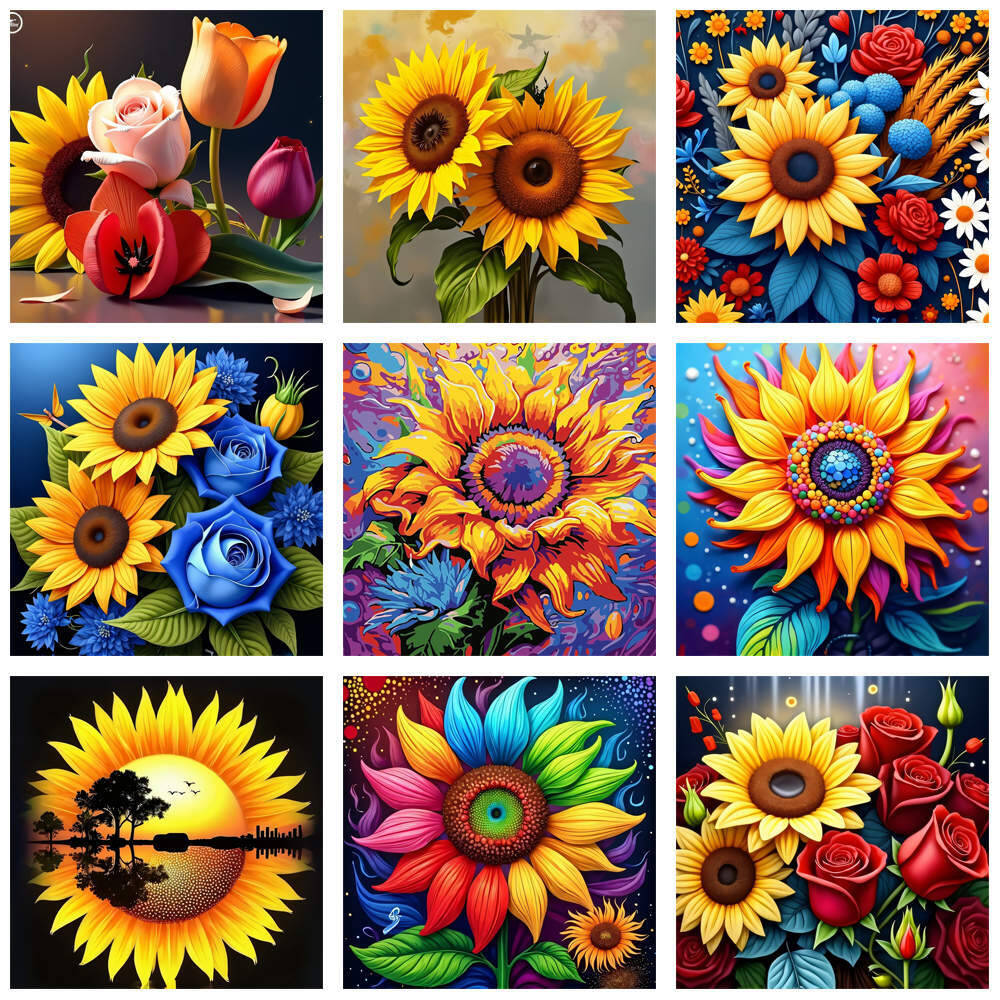 HUACAN Diamond Painting 5d Sun - огляд і ціна Embroidery Rose Stitch