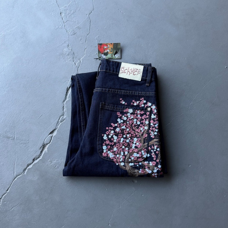 High Quali Derschutze American - огляд і ціна Embroidery Jeans Sakura