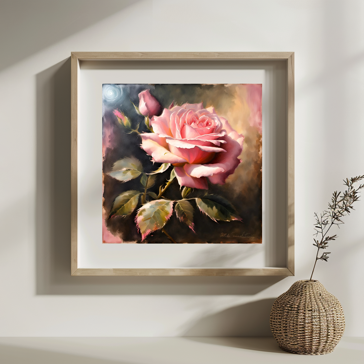 pink rose 30X30CM/11.8inch cro - огляд і ціна Embroidery Rose Stitch