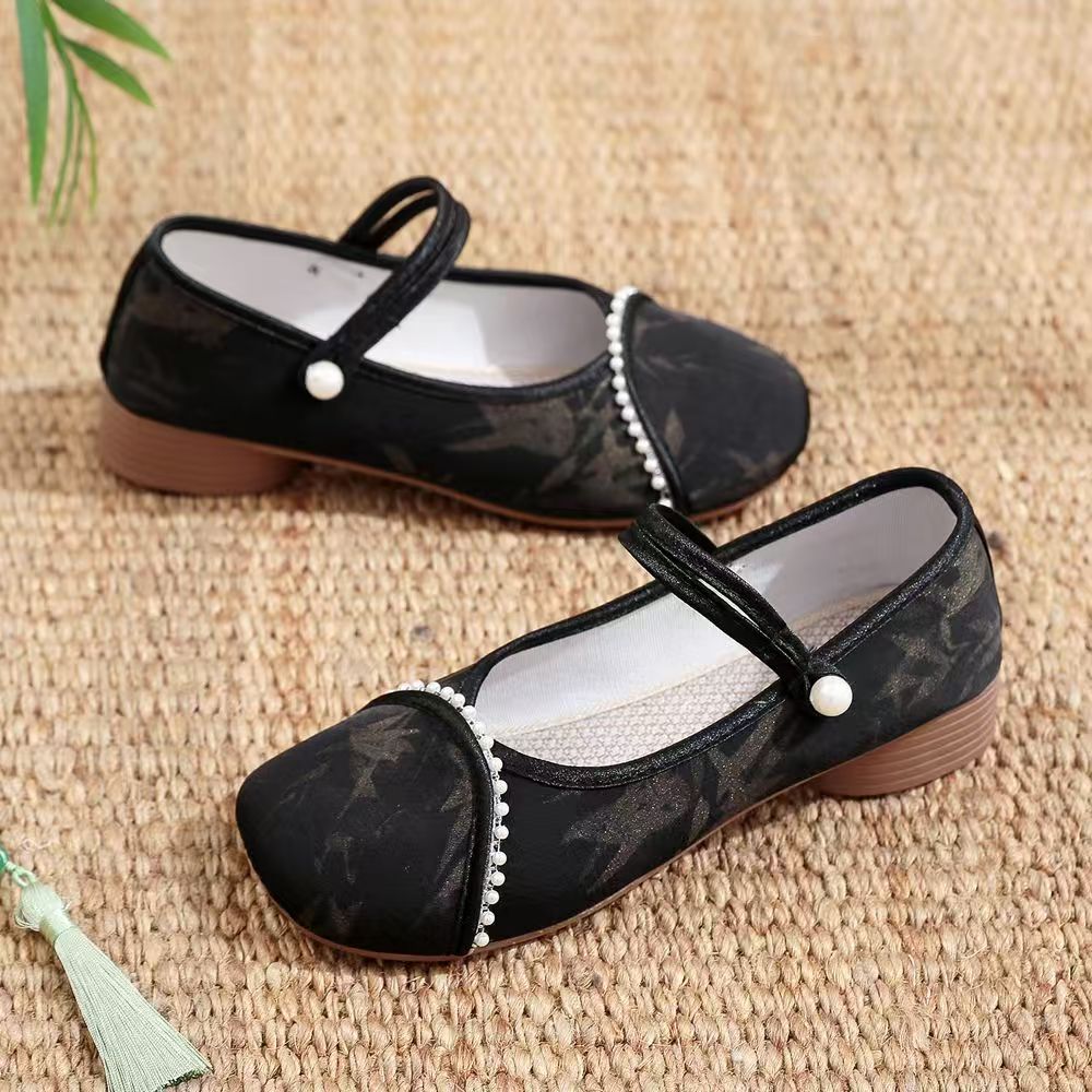 Chinese Style Women Low Heel C - огляд і ціна Embroidery Shoes