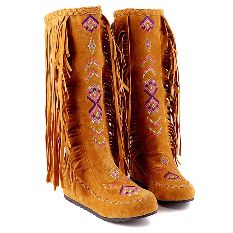 Tassel Boots Handmade Embroide - огляд і ціна Embroidery Shoes