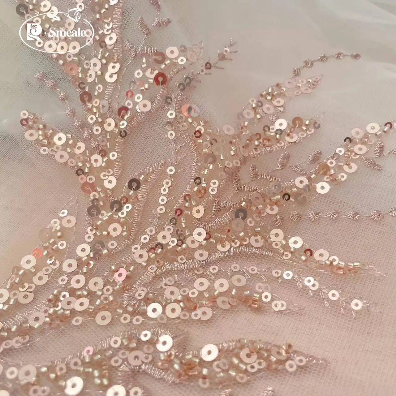 5Pair-2Pair.Rose Gold Sequin T - огляд і ціна Embroidery Gold
