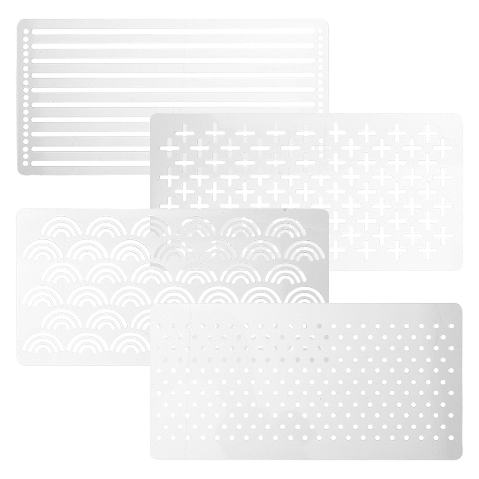 4Pcs Acrylic Quilting Template - огляд і ціна Embroidery Free Pattern