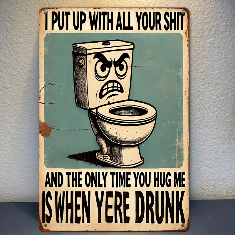 Humorous Bathroom Decor Sign,  - огляд і ціна Embroidery Water