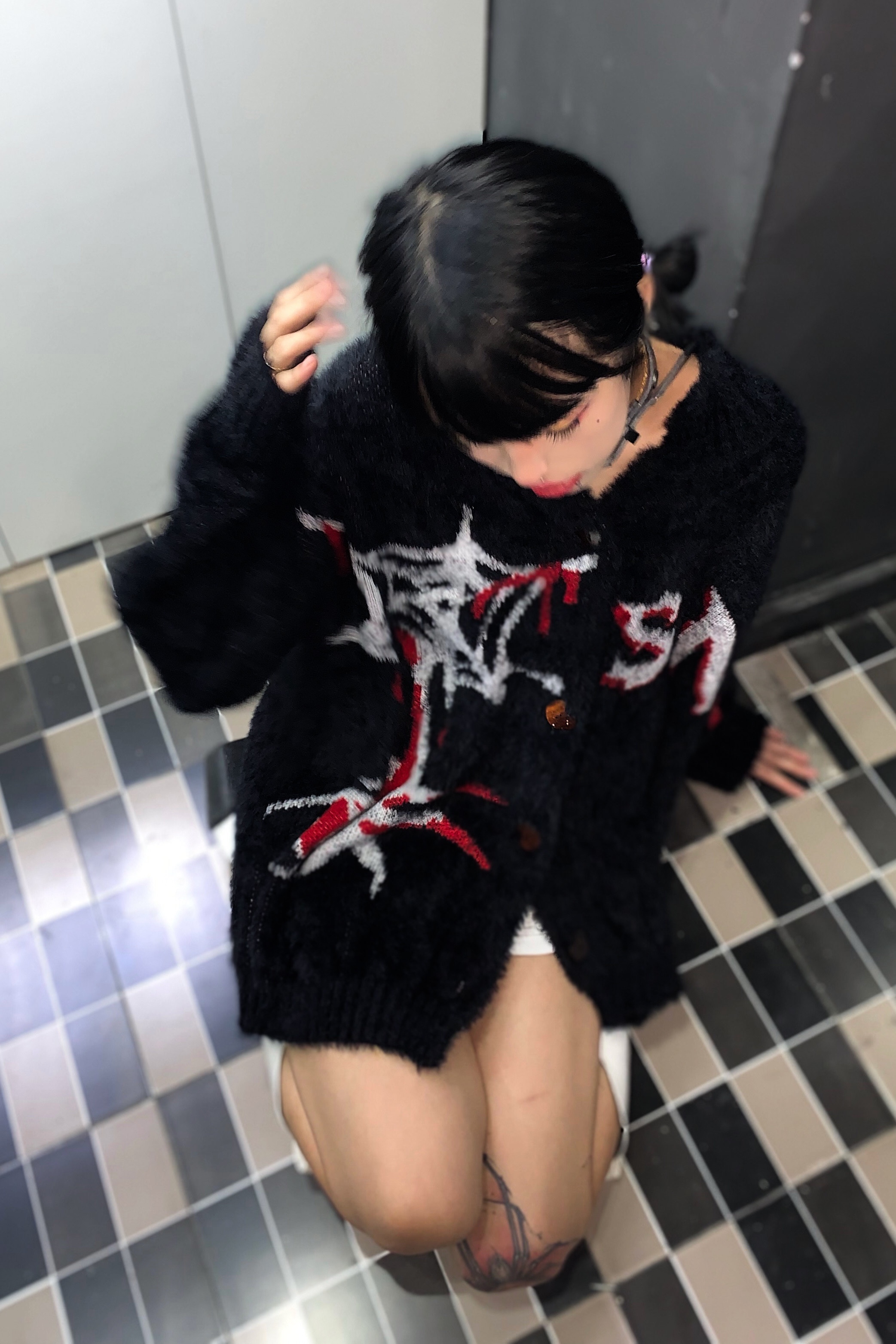 Y2k Fashion Women's Sweater Si - огляд і ціна Embroidery Gothic