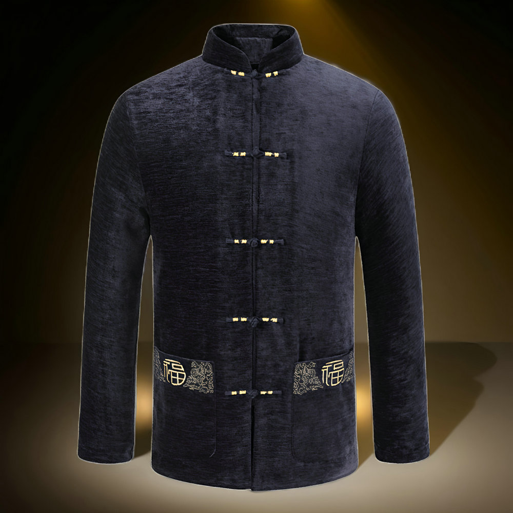 Men Velvet Fleece Lined Jacket - огляд і ціна Embroidery Online Designs