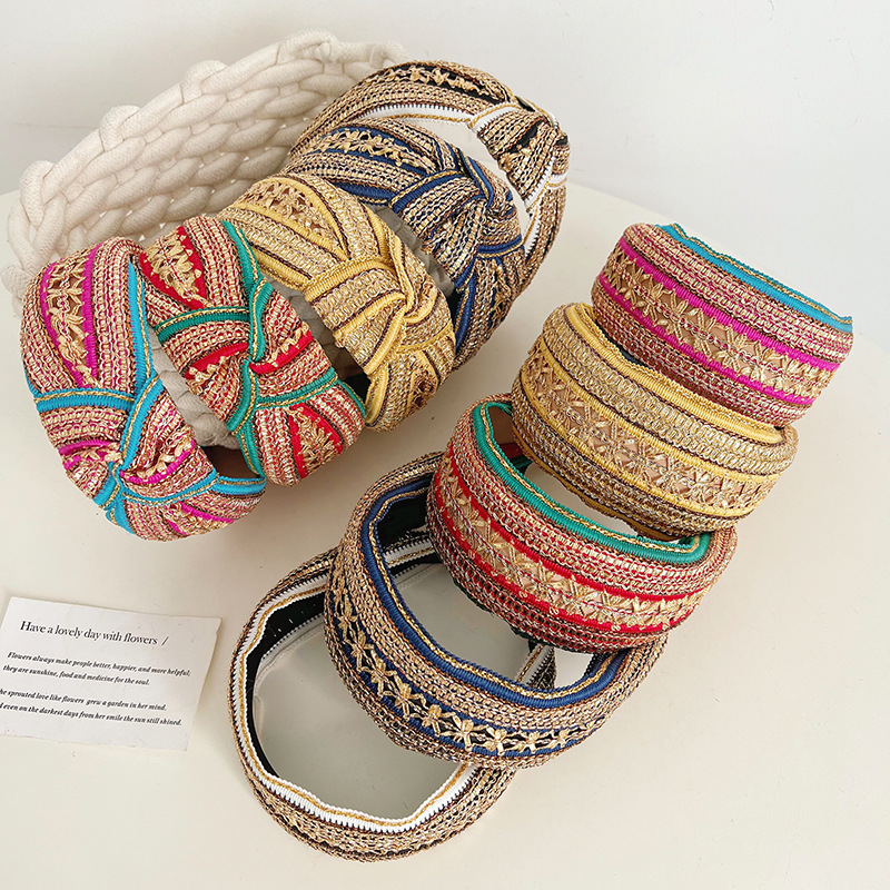 Women Girls Vintage Bohemian E - огляд і ціна Embroidery Gold