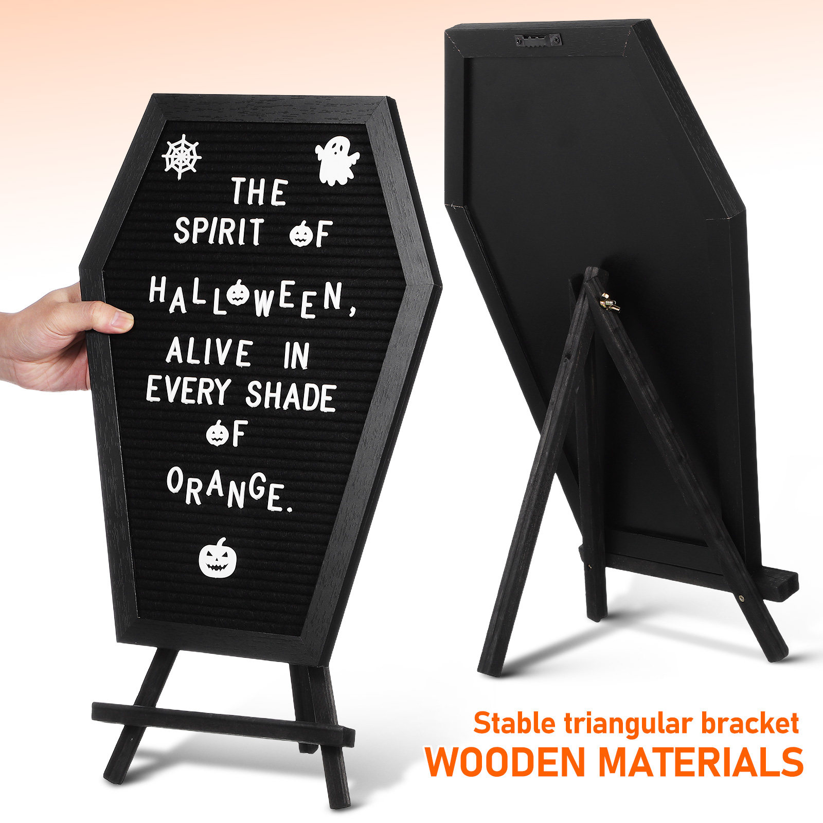 1Set Coffin Decor Halloween Le - огляд і ціна Frame Display Wood