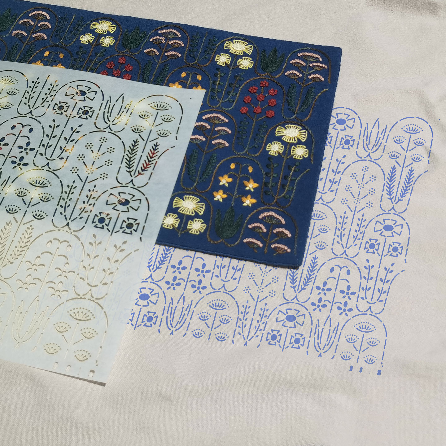 Handmade Soft Template Embroid - огляд і ціна Embroidery Flower Pattern