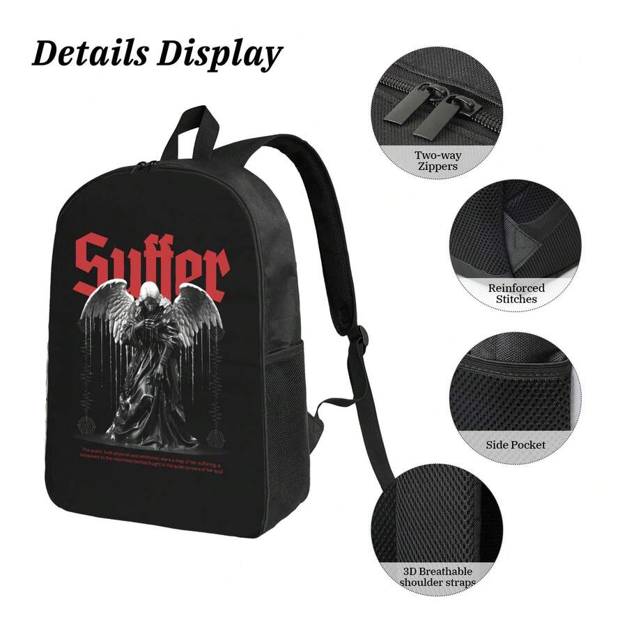 Gothic Angel Suffer Print Back - огляд і ціна Embroidery Gothic