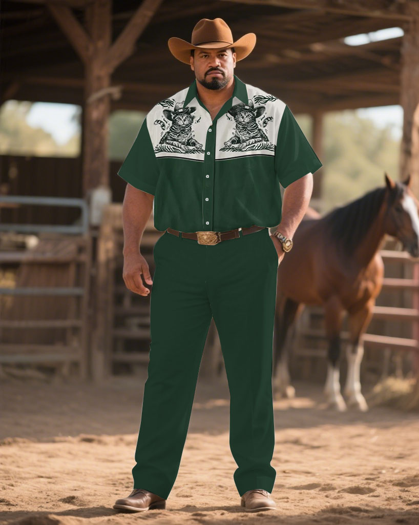 S-9XL Men's Western Cowboy Emb - огляд і ціна Embroidery Shirt
