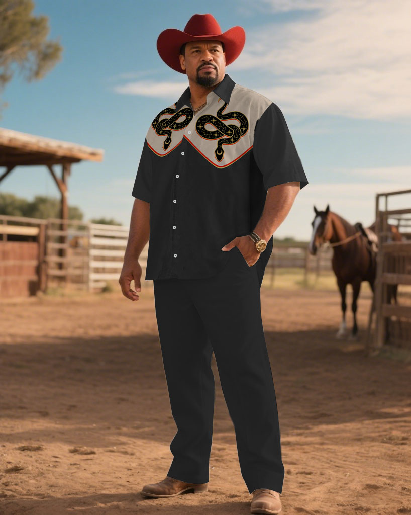 S-9XL Men's Western Cowboy Emb - огляд і ціна Embroidery Shirt