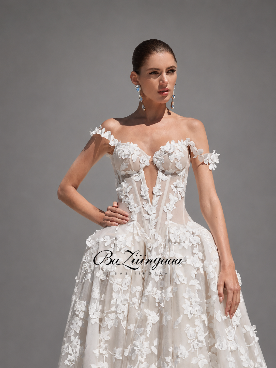 Floral Print Wedding Dresses L - огляд і ціна Embroidery Online Designs