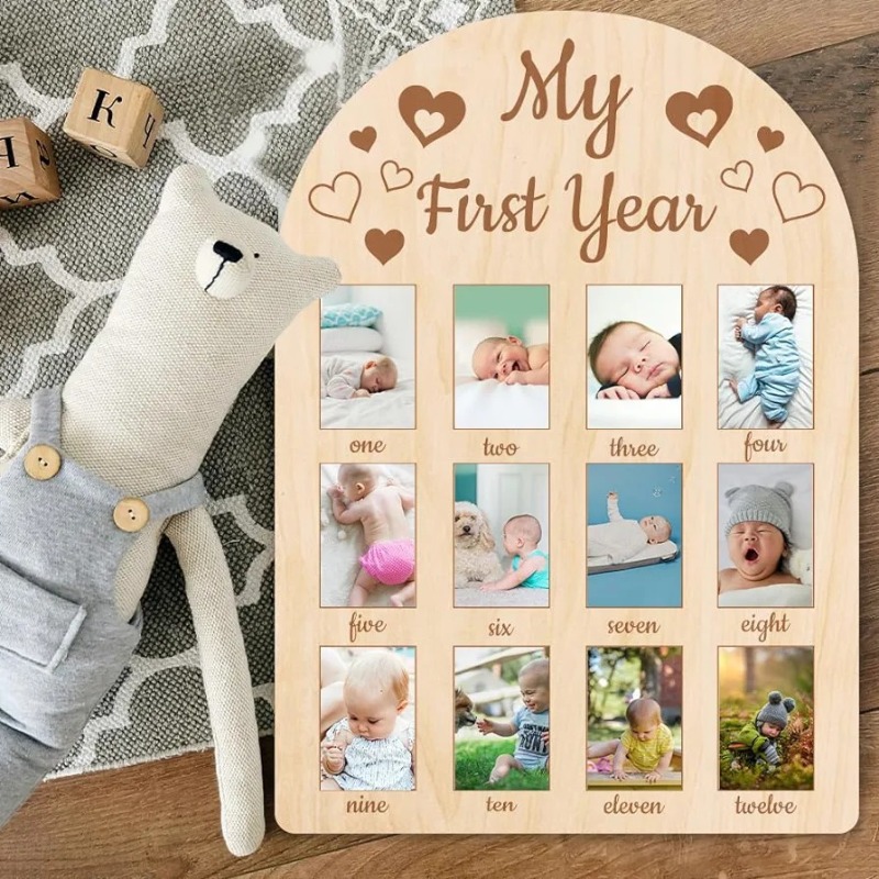 Wooden Baby Commemorative Phot - огляд і ціна Frame Display Wood