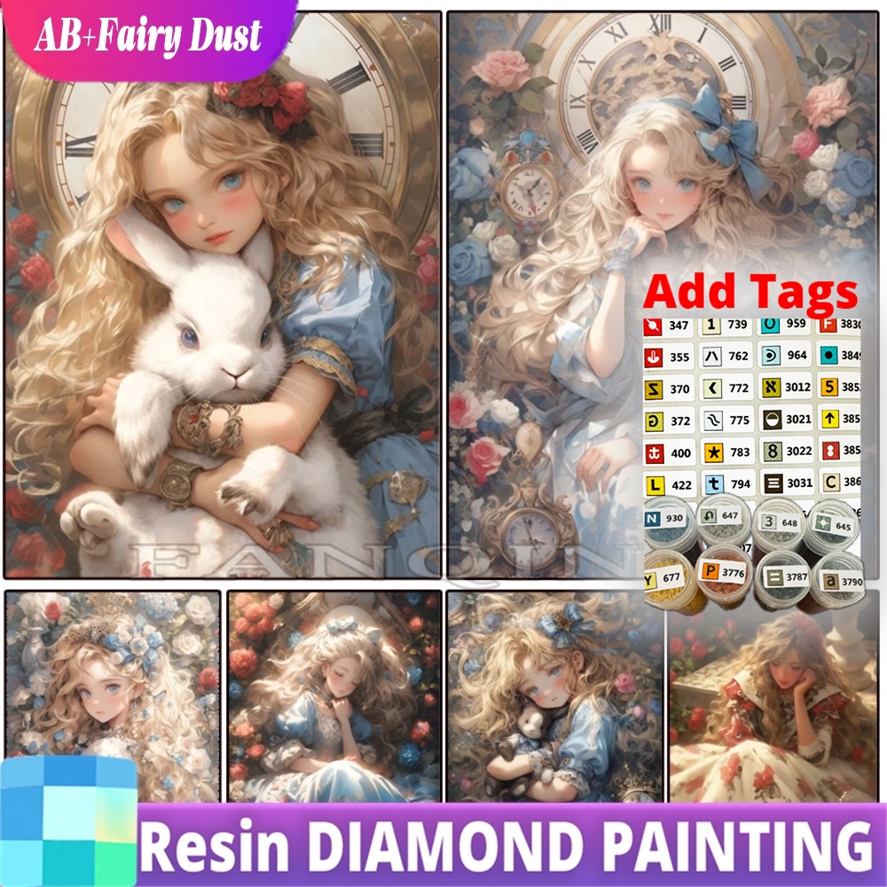Resin Fairy Dust AB Diamond Pa - огляд і ціна Embroidery Rose Stitch