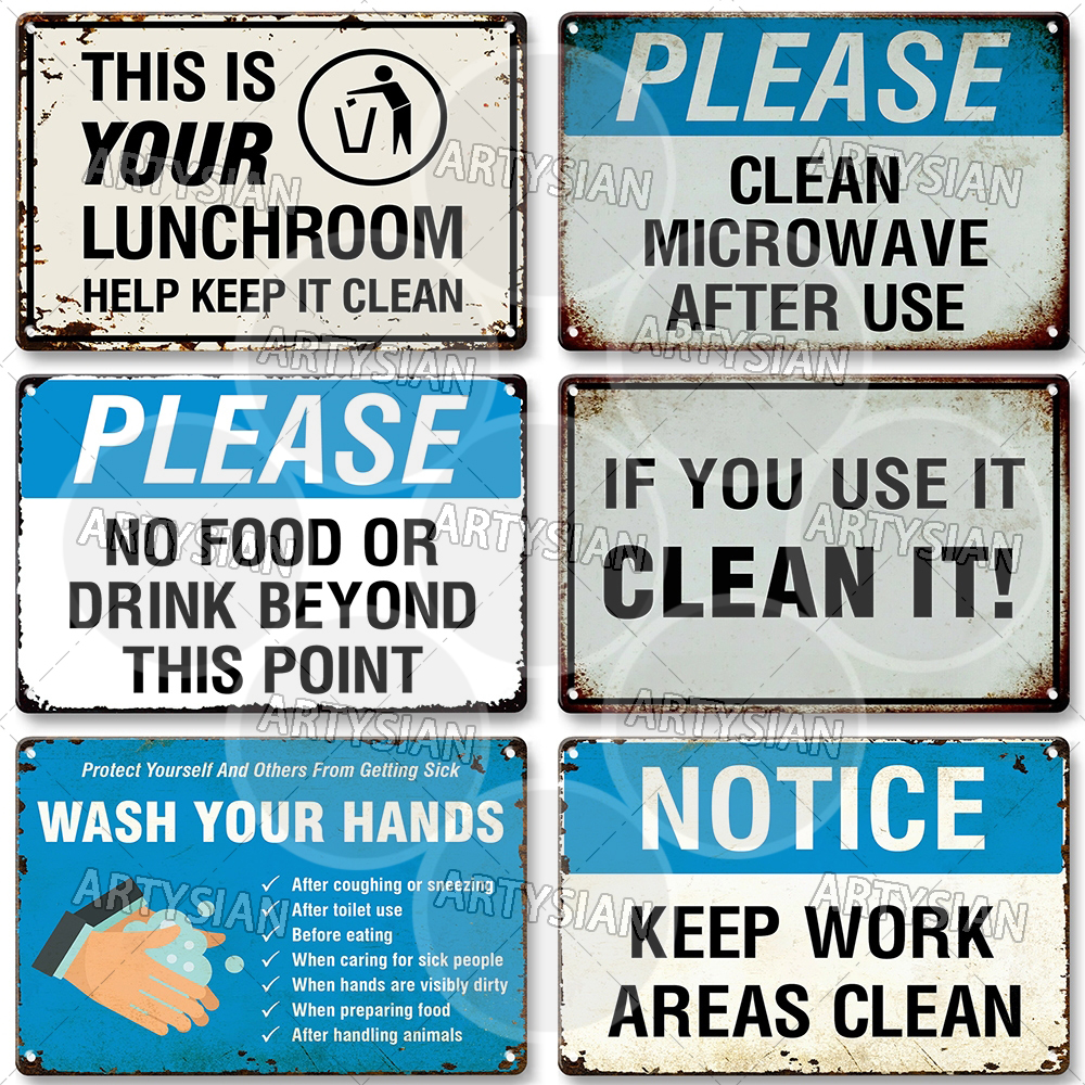 Hygiene Metal Sign No Shoes No - огляд і ціна Embroidery Water