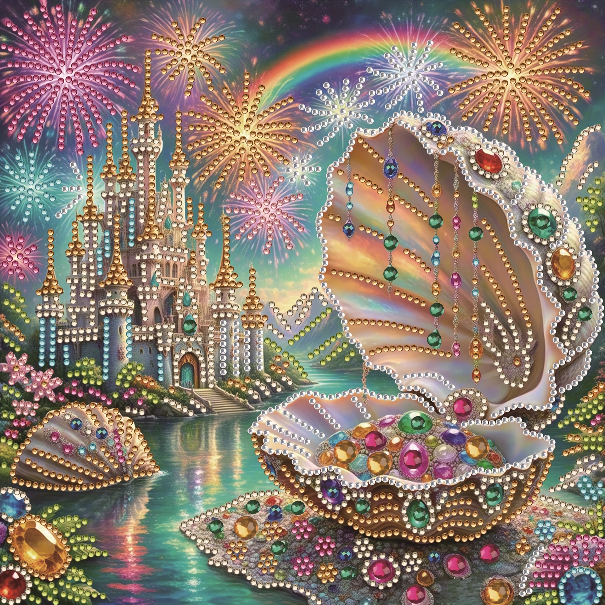 1pc - Shell Pattern Diamond Pa - огляд і ціна Embroidery Kit Set