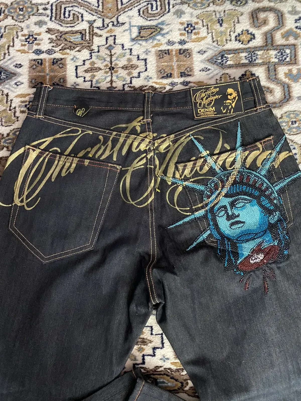 Vintage 90s Gothic Y2k liberty - огляд і ціна Embroidery Jeans Sakura