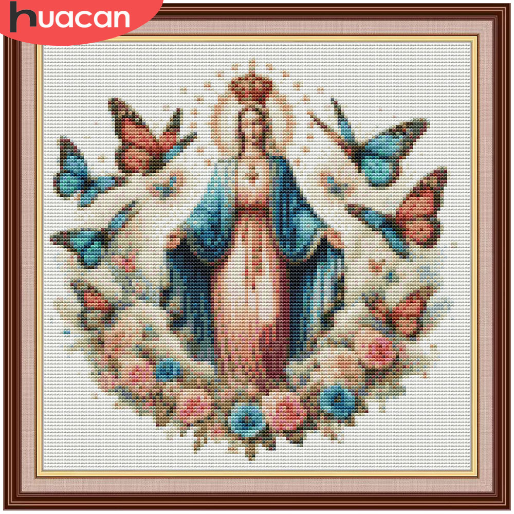 HUACAN Embroidery Kits Virgin  - огляд і ціна Embroidery Rose Stitch