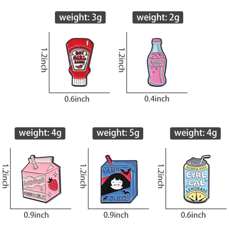 Delicious Food Enamel Pins Cus - огляд і ціна Embroidery Gothic