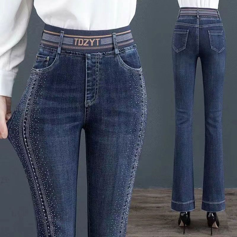 Korean Fashion Simple Elegant  - огляд і ціна Embroidery Jeans Sakura
