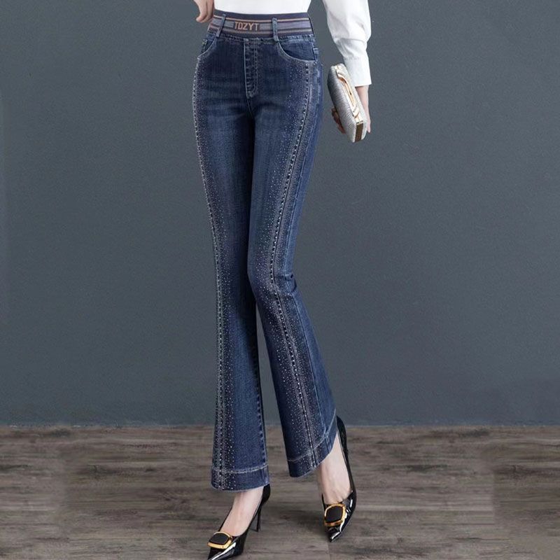 Korean Fashion Simple Elegant  - огляд і ціна Embroidery Jeans Sakura