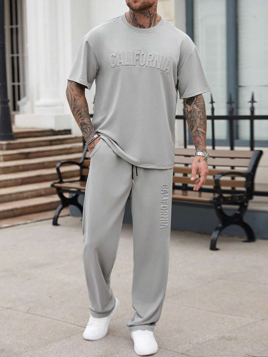Mens Casual Solid Color Letter - огляд і ціна Embroidery Shirt