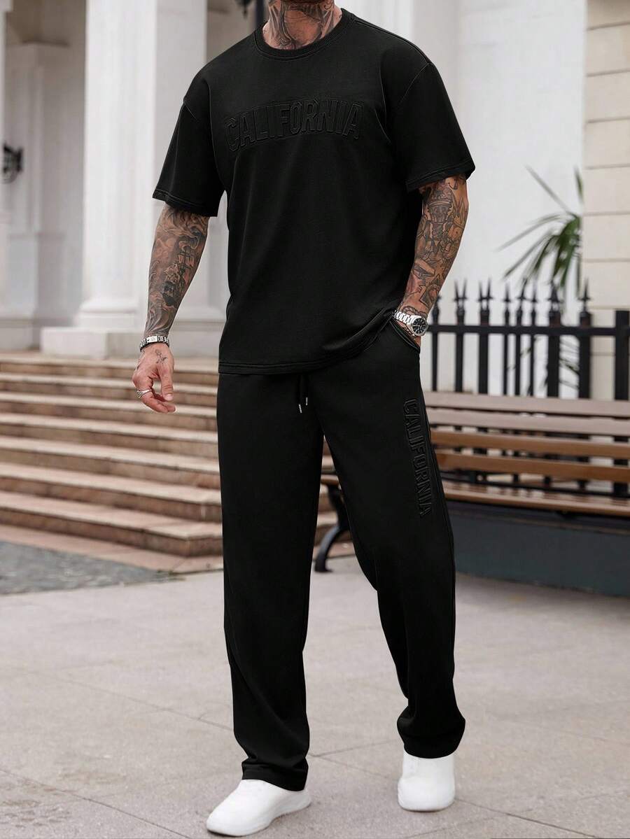 Mens Casual Solid Color Letter - огляд і ціна Embroidery Shirt