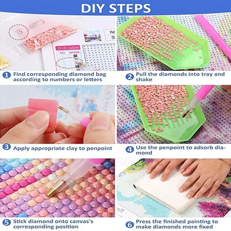 DIY Diamond Painting Colorful  - огляд і ціна Embroidery Motif