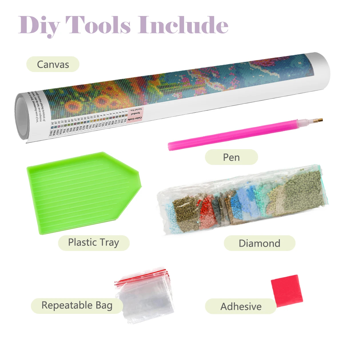 1PC frameless Yin Yang Tree 5D - огляд і ціна Embroidery Motif