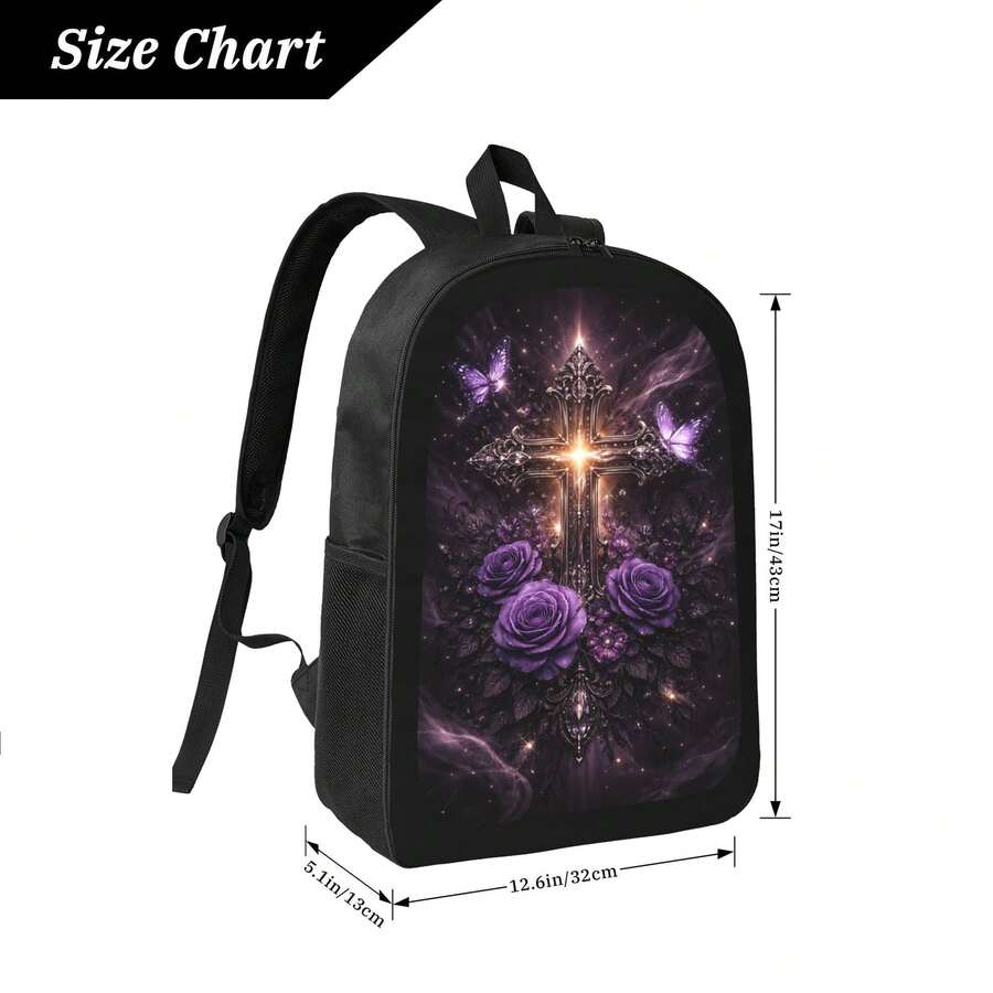 Dark Gothic Cross Backpack Wit - огляд і ціна Embroidery Gothic