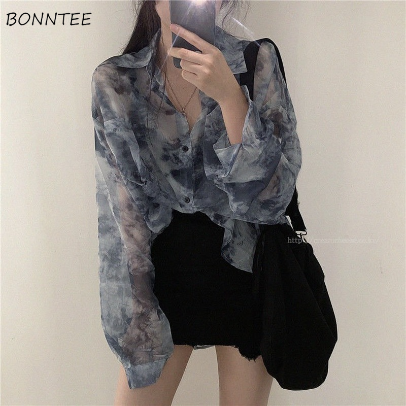 Shirts Women Fashion Tie Dye H - огляд і ціна Embroidery Gothic