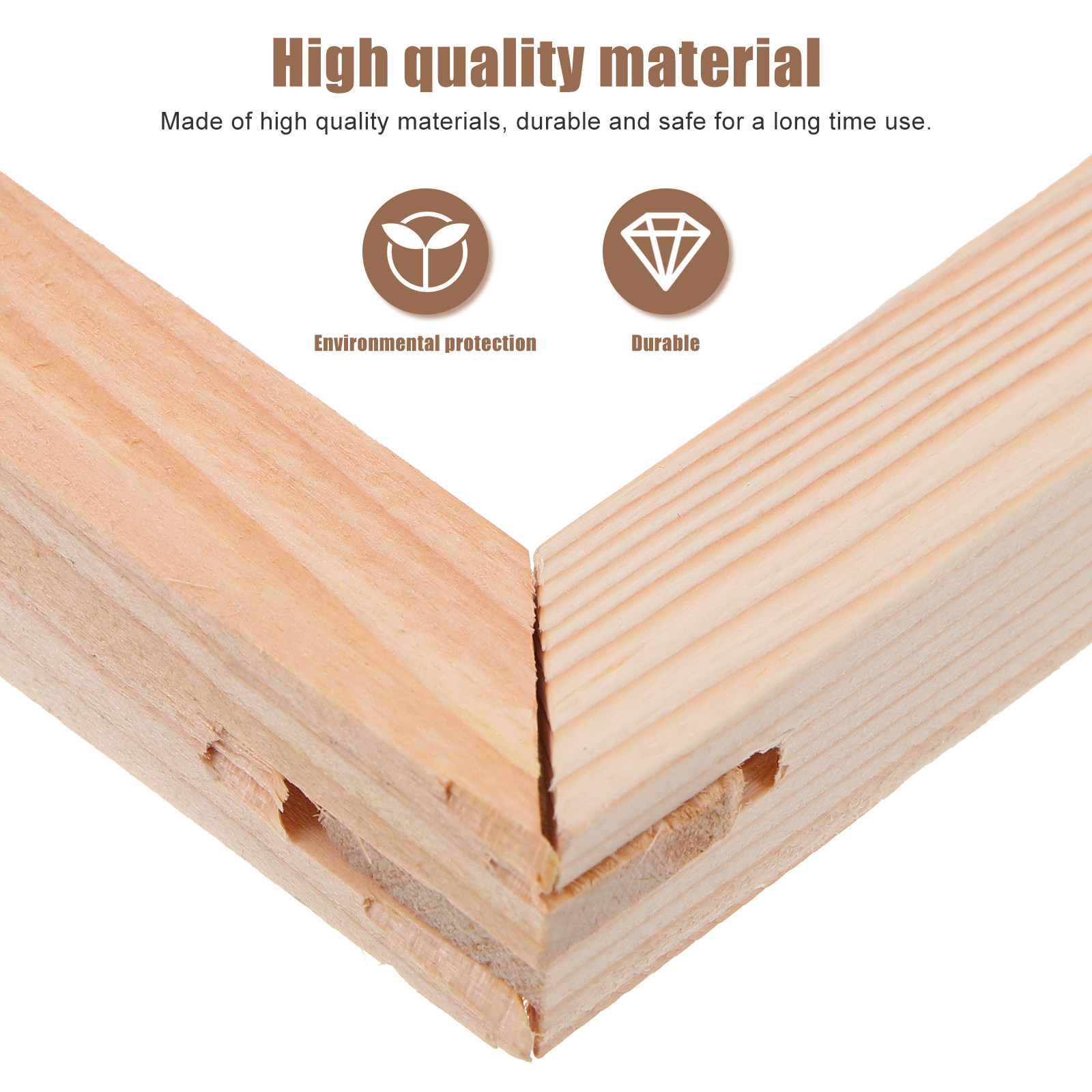 1Set Natural Solid Wooden Oil  - огляд і ціна Frame Display Wood
