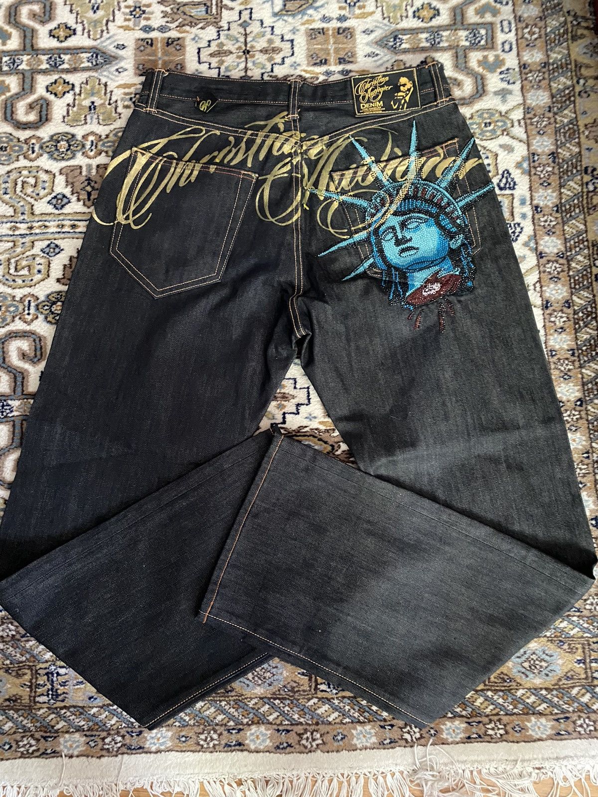 Harajuku Y2k 2000s Women Cloth - огляд і ціна Embroidery Jeans Sakura
