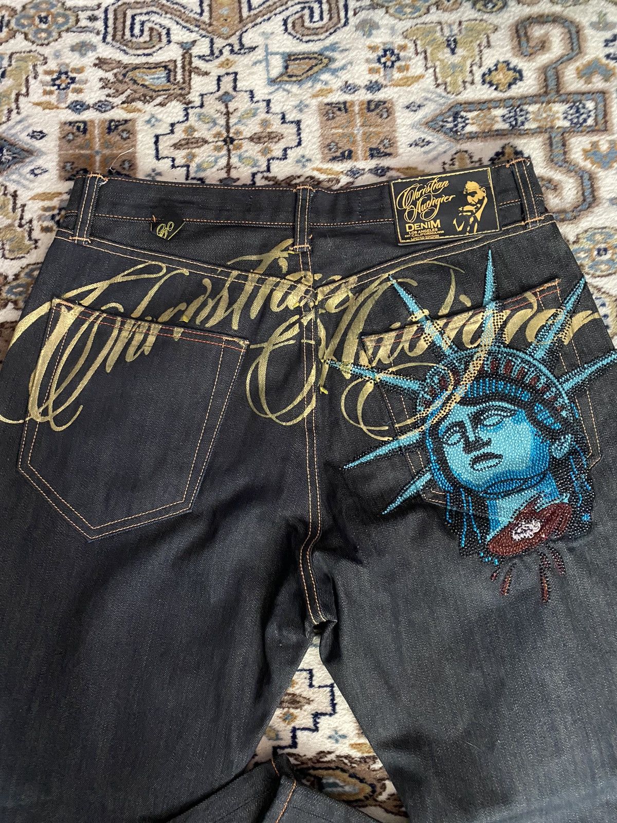 Harajuku Y2k 2000s Women Cloth - огляд і ціна Embroidery Jeans Sakura