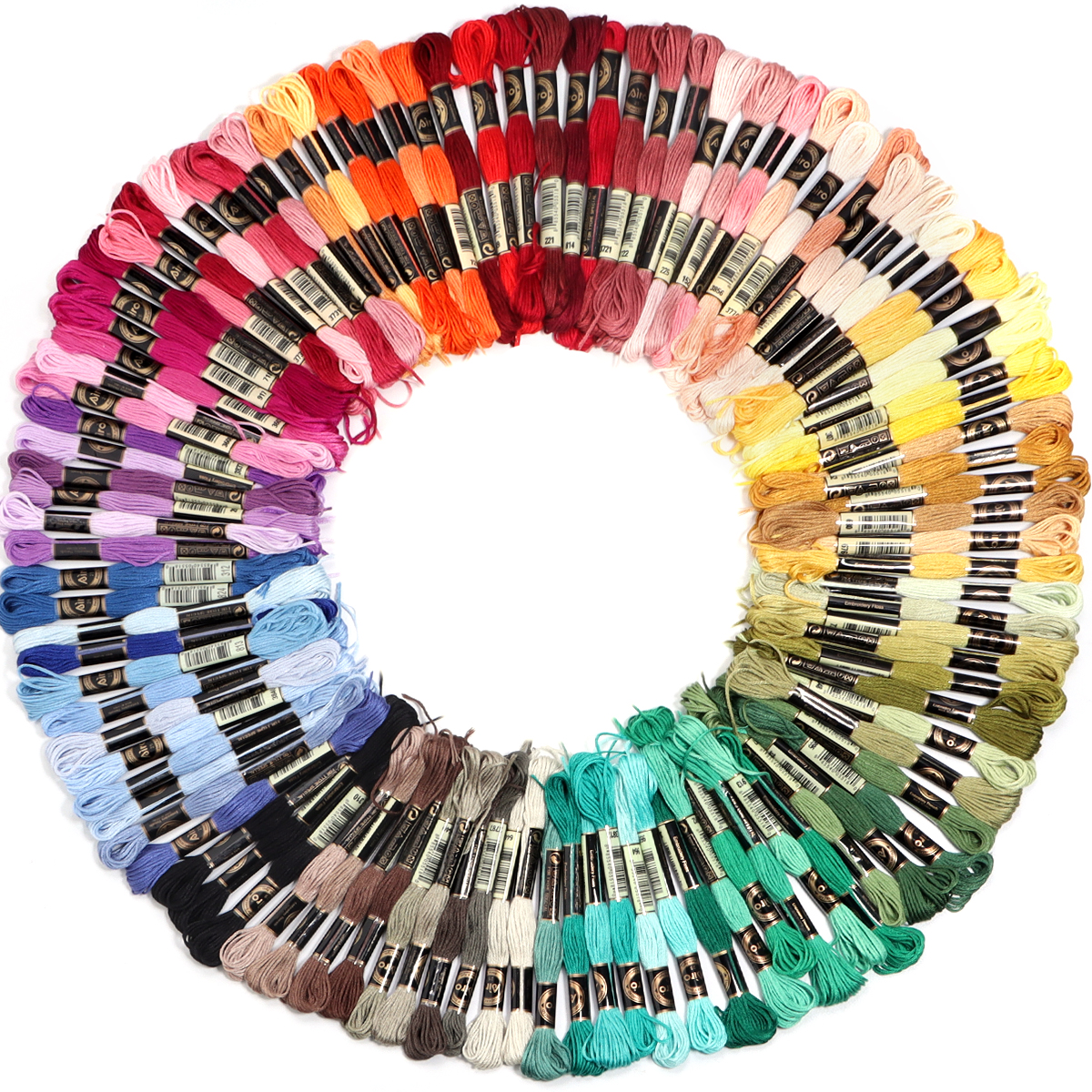 6Pcs/Lot Multicolor Polyester  - огляд і ціна Embroidery Kit Set