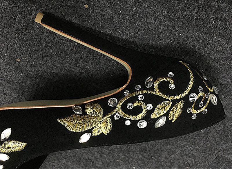 Bling Rhinestone Gold Silver F - огляд і ціна Embroidery Gold