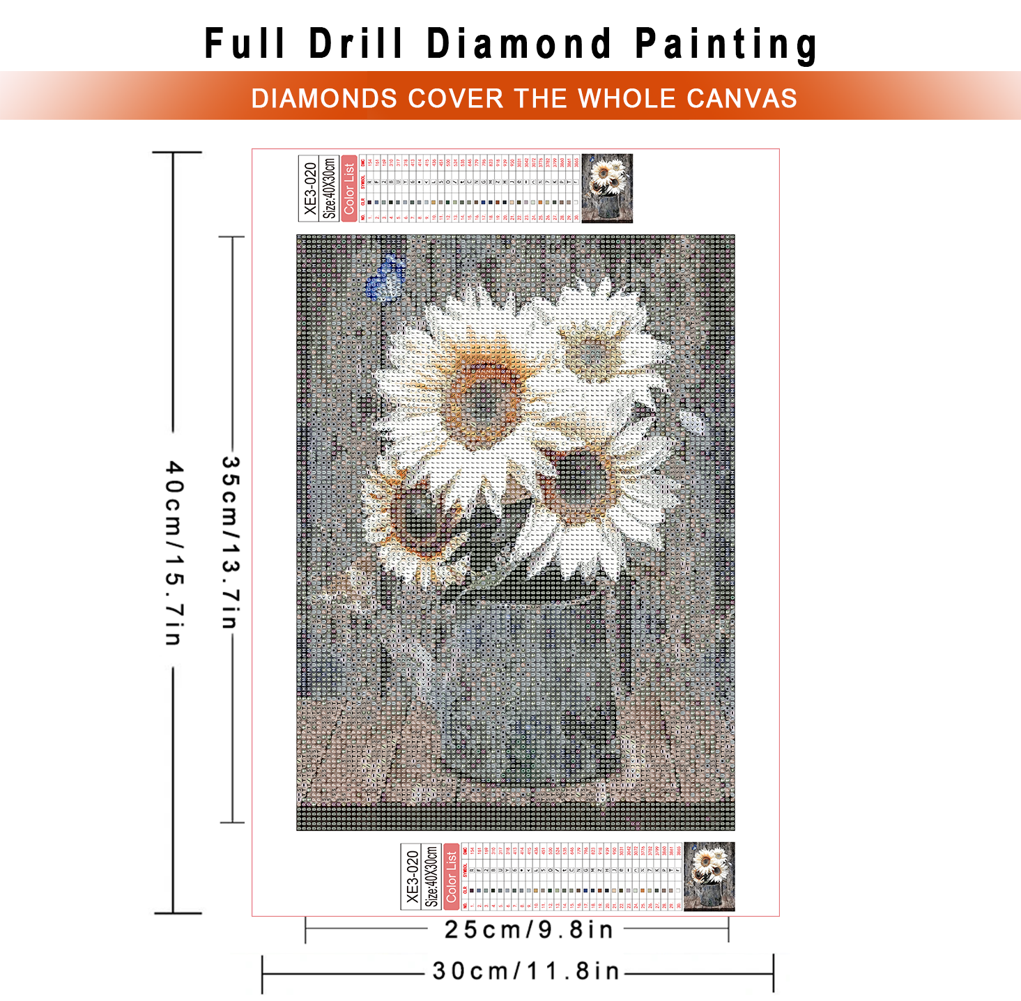 1pc frameless  Diamond Paintin - огляд і ціна Embroidery Rose Stitch