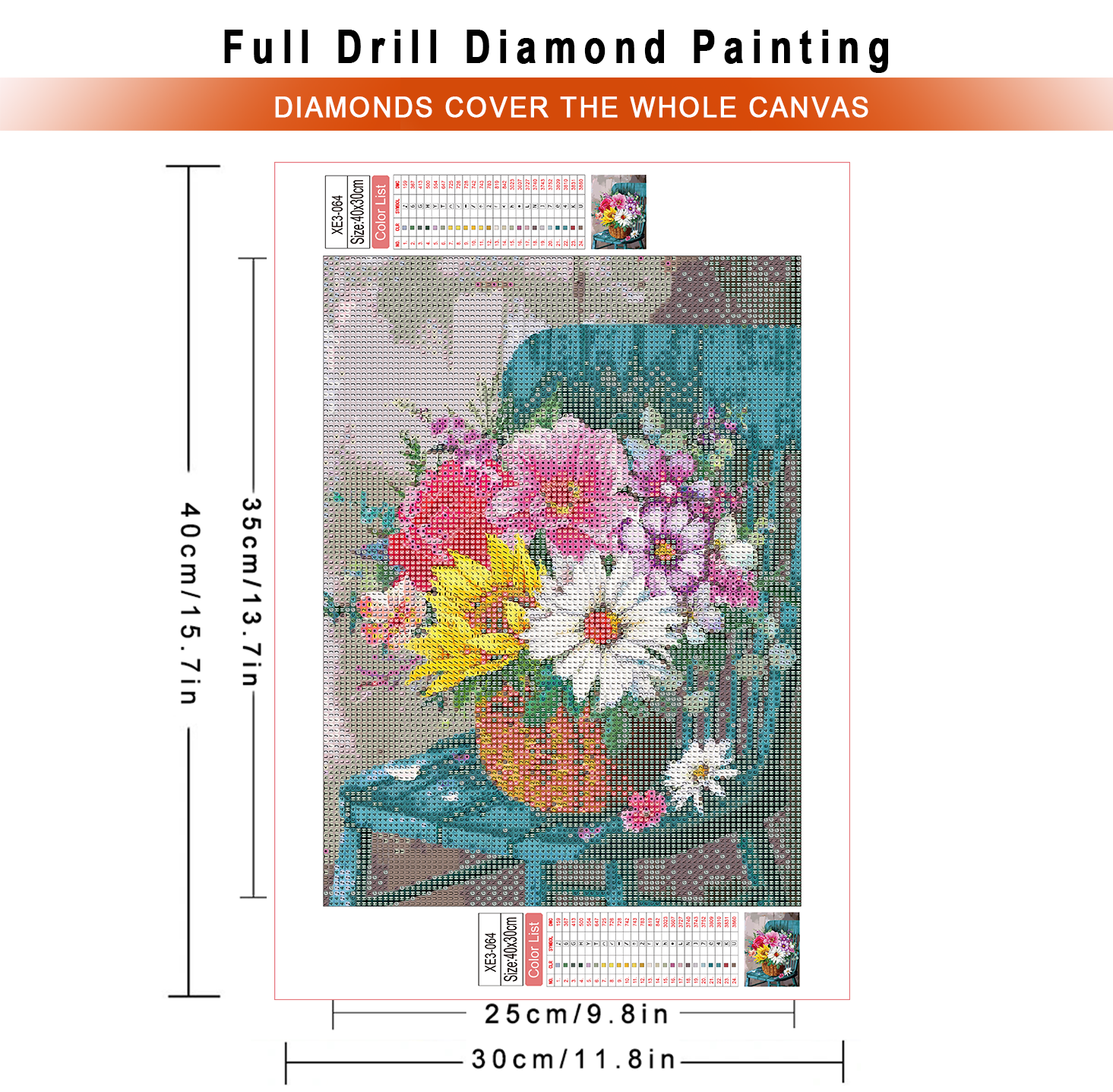 1pc frameless  Diamond Paintin - огляд і ціна Embroidery Rose Stitch