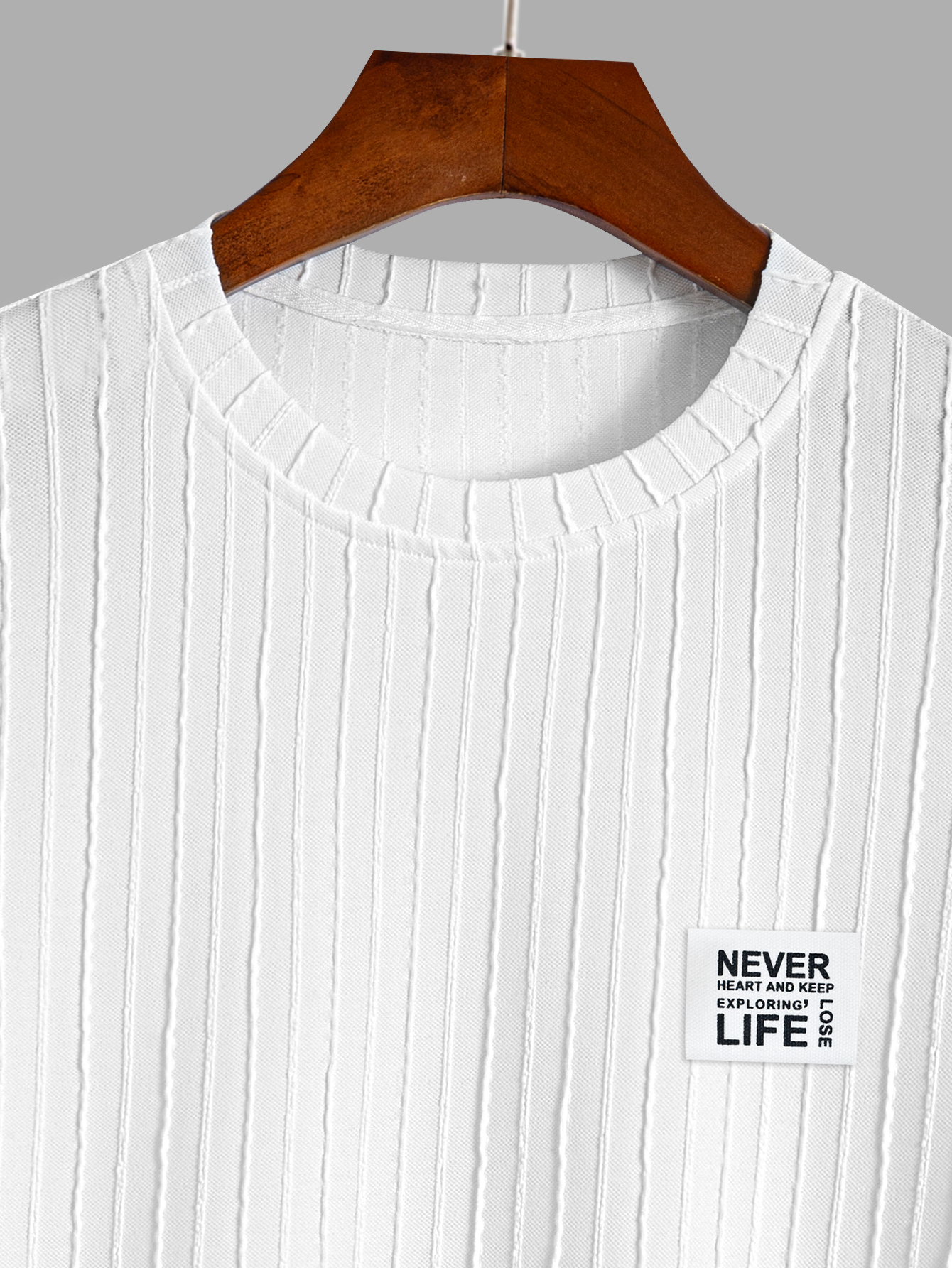 Men's Textured “Never Lose You - огляд і ціна Embroidery Shirt