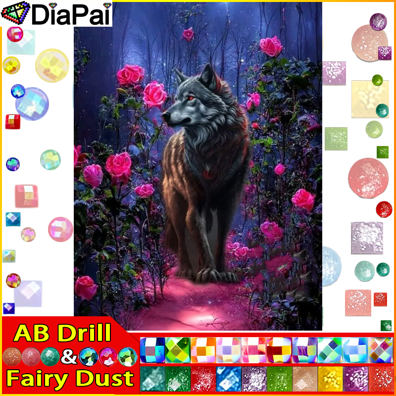 DIAPAI Fairy Dust AB Diamond P - огляд і ціна Embroidery Rose Stitch